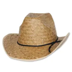 Hi-Crown Western Hat w/Shoelace Band (Pack of 60)