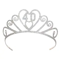 Glittered Metal40Tiara (Pack of 6)