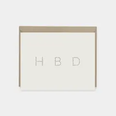 HBD Happy Birthday Dotted Typography