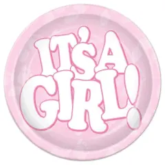 It's A Girl! Plates (Pack of 12)
