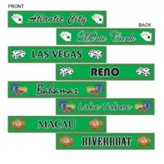 Gambling Destination St Sign Cutouts (Pack of 12)
