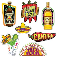 Fiesta Cutouts, (Pack Of 12)