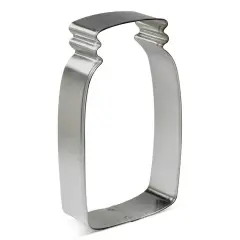 Mason Jar Cookie Cutter 4.5 in B1602, CookieCutter.com, Tin Plated Steel, Handmade in the USA