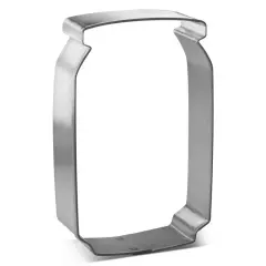 Jelly Jar Cookie Cutter 4 in, CookieCutter.com, Tin Plated Steel, Handmade in the USA