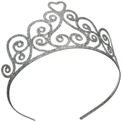 Glittered Metal Tiara (Pack of 6)