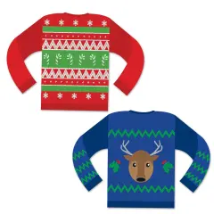 Ugly Sweater Cutouts (Pack of 12)