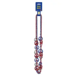 Patriotic Peace Sign Beads (Pack Of 12)
