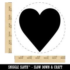 Card Suit Hearts Self-Inking Rubber Stamp for Stamping Crafting Planners Red