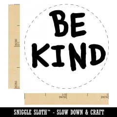 Be Kind Fun Text Self-Inking Rubber Stamp for Stamping Crafting Planners Fuchsia