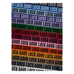 Good Luck Drop Shadow Satin Ribbon for Bows Gift Wrapping - 1" - 3 Yards Red Ribbon