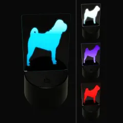 Shar-Pei Dog Solid 3D Illusion LED Night Light Sign Nightstand Desk Lamp