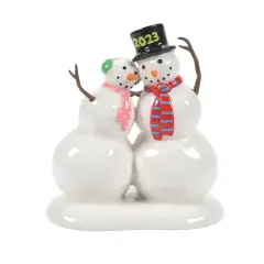 Department 56 Department 56 Village Accessories Lucky The Snowman, 2023 New Year's #6011455 White
