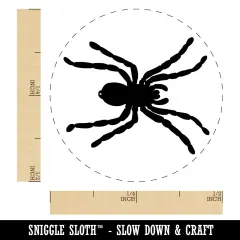 Spider Solid Self-Inking Rubber Stamp for Stamping Crafting Planners Brown