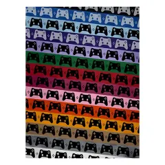 Video Game Controller Icon Satin Ribbon for Bows Gift Wrapping DIY Craft Projects - 1" - 3 Yards Hot Pink Ribbon