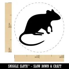 Rat Solid Self-Inking Rubber Stamp for Stamping Crafting Planners Yellow