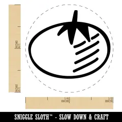 Tomato Fruit Vegetable Produce Doodle Self-Inking Rubber Stamp for Stamping Crafting Planners Orange