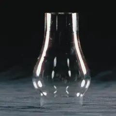Clear Glass Lamp Chimney, Replacement Hurricane Globe Measures 1 5/8 Inch Diameter Base x 4 1/2 Inches High for Oil or Kerosene Lanterns
