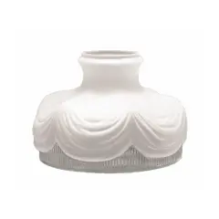 10" Satin Crystal Coleman Oil Lamp Shade