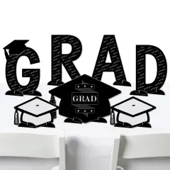 Big Dot of Happiness Graduation Cheers - Graduation Party Centerpiece Table Decorations - Tabletop Standups - 7 Pieces