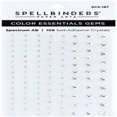 Spellbinders Color Essentials Gems 108/Pkg-Spectrum