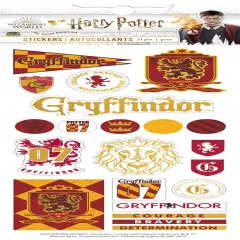 Paper House Harry Potter Foiled Stickers 8"X3"-Gryffindor House Pride