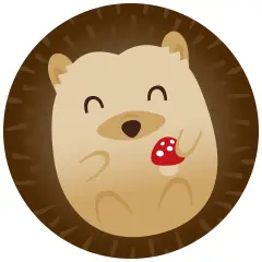 Big Dot of Happiness Forest Hedgehogs - Woodland Birthday Party or Baby Shower Circle Sticker Labels - 24 Count