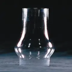 Clear Glass Lamp Chimney, Replacement Hurricane Globe Measures 1 1/8 Inch Diameter Base x 3 3/4 Inches High for Oil or Kerosene Lanterns