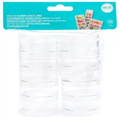 We R Storage Screw Stack Storage Jars 10/Pkg-Medium