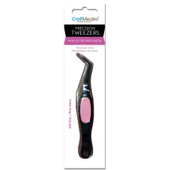 Craft Medley Precision Tweezer W/Soft Grip Handle-4.5"