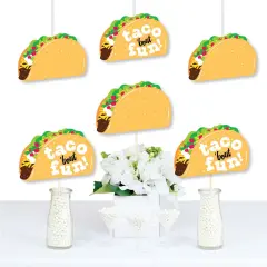 Big Dot of Happiness Taco 'Bout Fun - Decorations DIY Fiesta Essentials - Set of 20