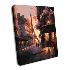 Painting by Numbers kit French streets KHO2198