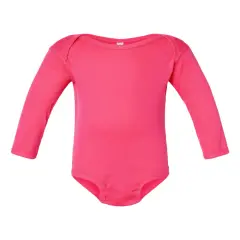 Rabbit Skins&reg; Infant Fine Jersey Long Sleeve Bodysuit Hot pink