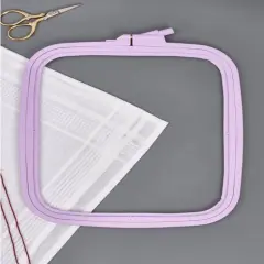 Plastic Square Hoop Nurge 170-12 Pastel Lilac
