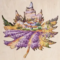 Cross-stitch kit Lavender fields