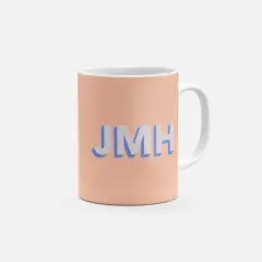 Monogram 3D Initials 11oz Mug III