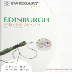 Precut Zweigart Edinburgh 36 count White