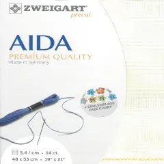 PrecutZweigart Stern-Aida Vintage 14 count Vintage Cream