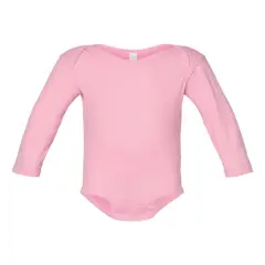 Rabbit Skins&reg; Infant Fine Jersey Long Sleeve Bodysuit Pink