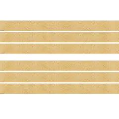 Wonderfully Wild Golden Textile Straight Border Trim, 35 Feet Per Pack, 6 Packs