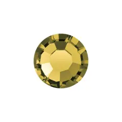 Preciosa MAXIMA SS20 Czech Glass Flat Back Rhinestones 144 Pieces Gold Beryl