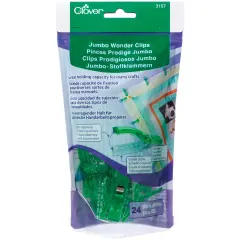 Clover Jumbo Wonder Clips-24/Pkg