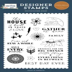 Carta Bella Stamps-Chaos And Love, At Home