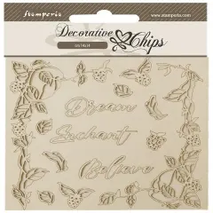 Stamperia Decorative Chips 5.5"X5.5"-Woodland Dream