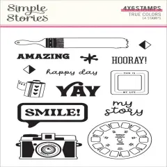 True Colors Photopolymer Clear Stamps-14/Pkg