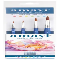 Willow Wolfe Amavi Artist Basic Strokes Brush Set-Rounds