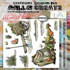 AALL And Create A6 Photopolymer Clear Stamp Set-Fruit Cart Express