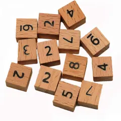 WE Games Replacement Wooden Sudoku Small Thinking Tiles - Extra Set of Pieces