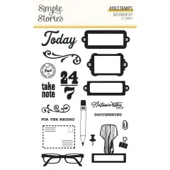 Noteworthy Photopolymer Clear Stamps-19/Pkg