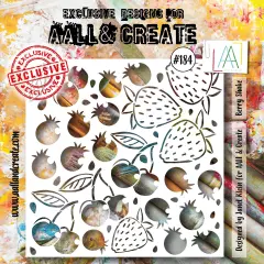 AALL And Create Stencil 6"X6"-Berry Shake