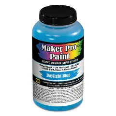 Smooth-On Maker Pro Acrylic-Urethane Paint - Daylight Blue, 16 oz
